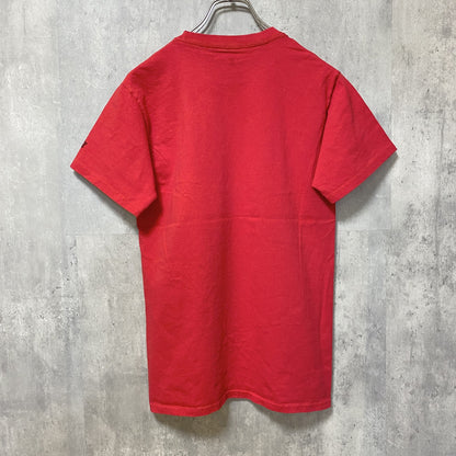 古着 used　RUSSELL　JAYHAWKS　カンザス　半袖プリントTシャツ　赤　バスケットボール　カレッジ　レトロ　Sサイズ