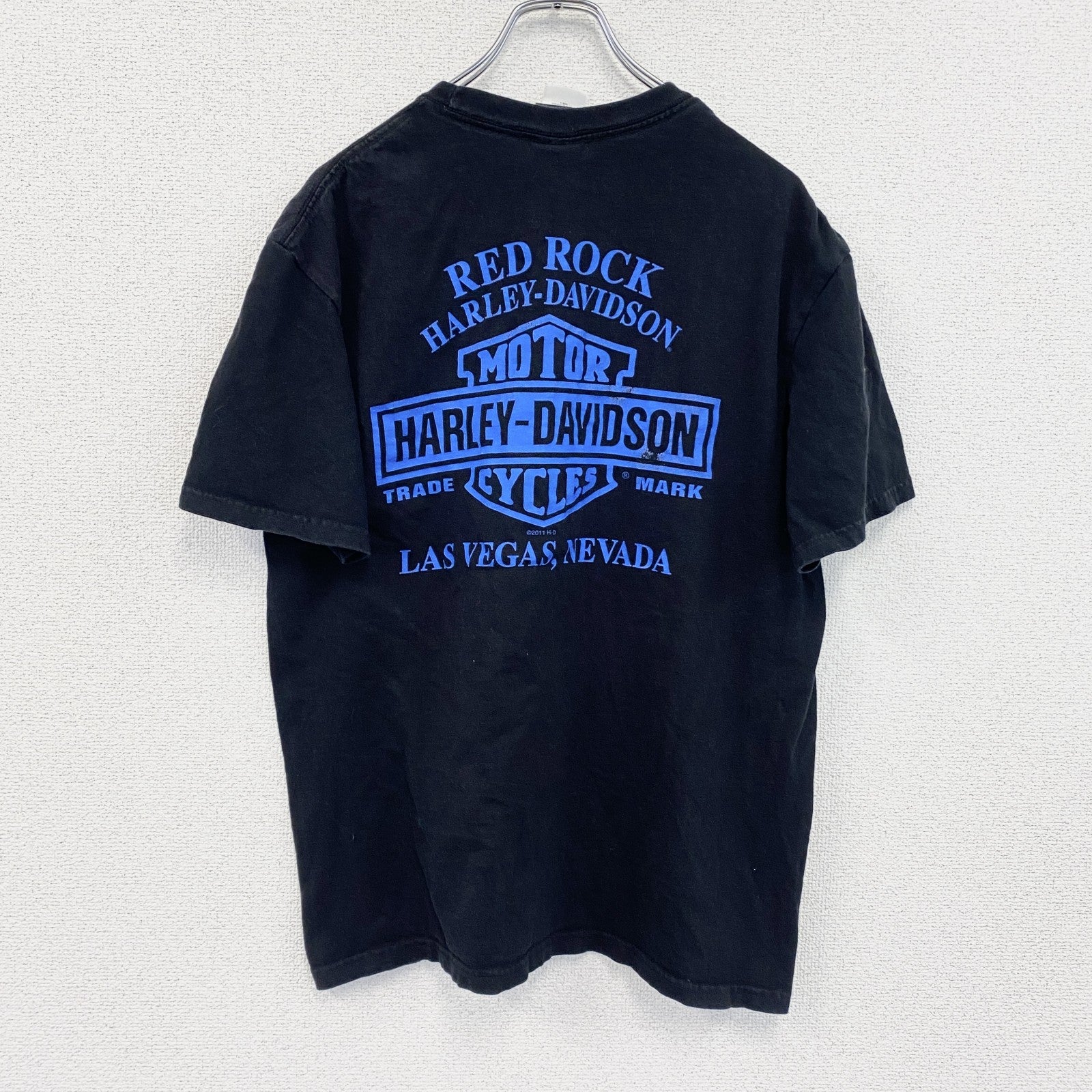 HARLEY DAVIDSON　ハーレーダビッドソン　半袖プリントTシャツ　黒　ブラック　Lサイズ