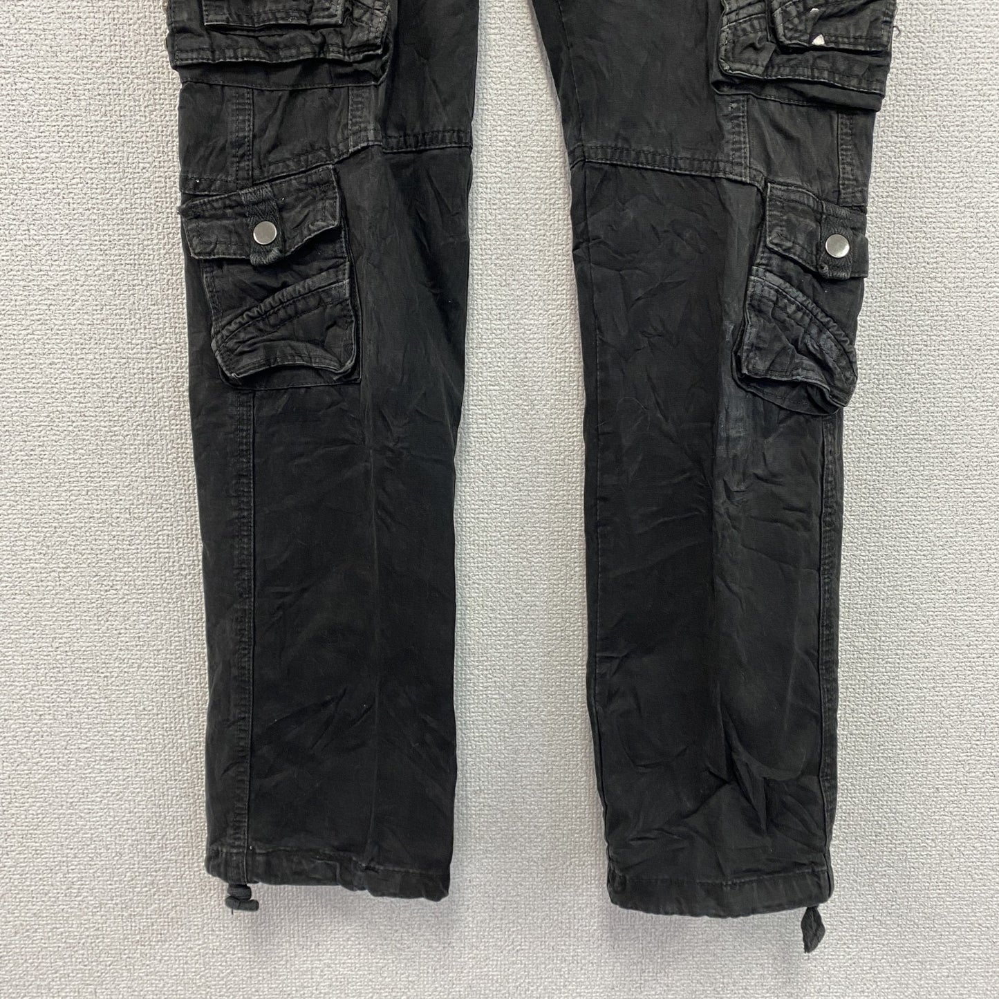 JUNYE JEANS　カーゴパンツ　黒　ブラック　30サイズ