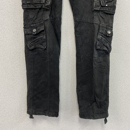 JUNYE JEANS　カーゴパンツ　黒　ブラック　30サイズ