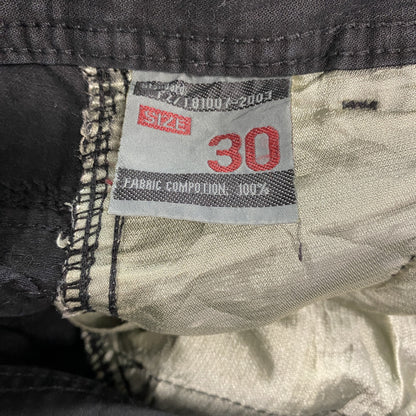 JUNYE JEANS　カーゴパンツ　黒　ブラック　30サイズ