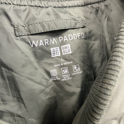 UNIQLO　ユニクロ　ヒートテックウォームパデッドジャケット　中綿入り　カーキ　Lサイズ
