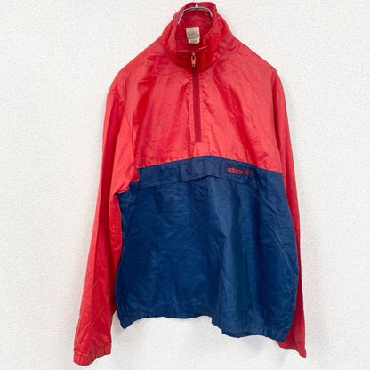 80s　didas　アディダス　プルオーバー　ヴィンテージ　ナイロンジャケット　　バイカラー　Mサイズ