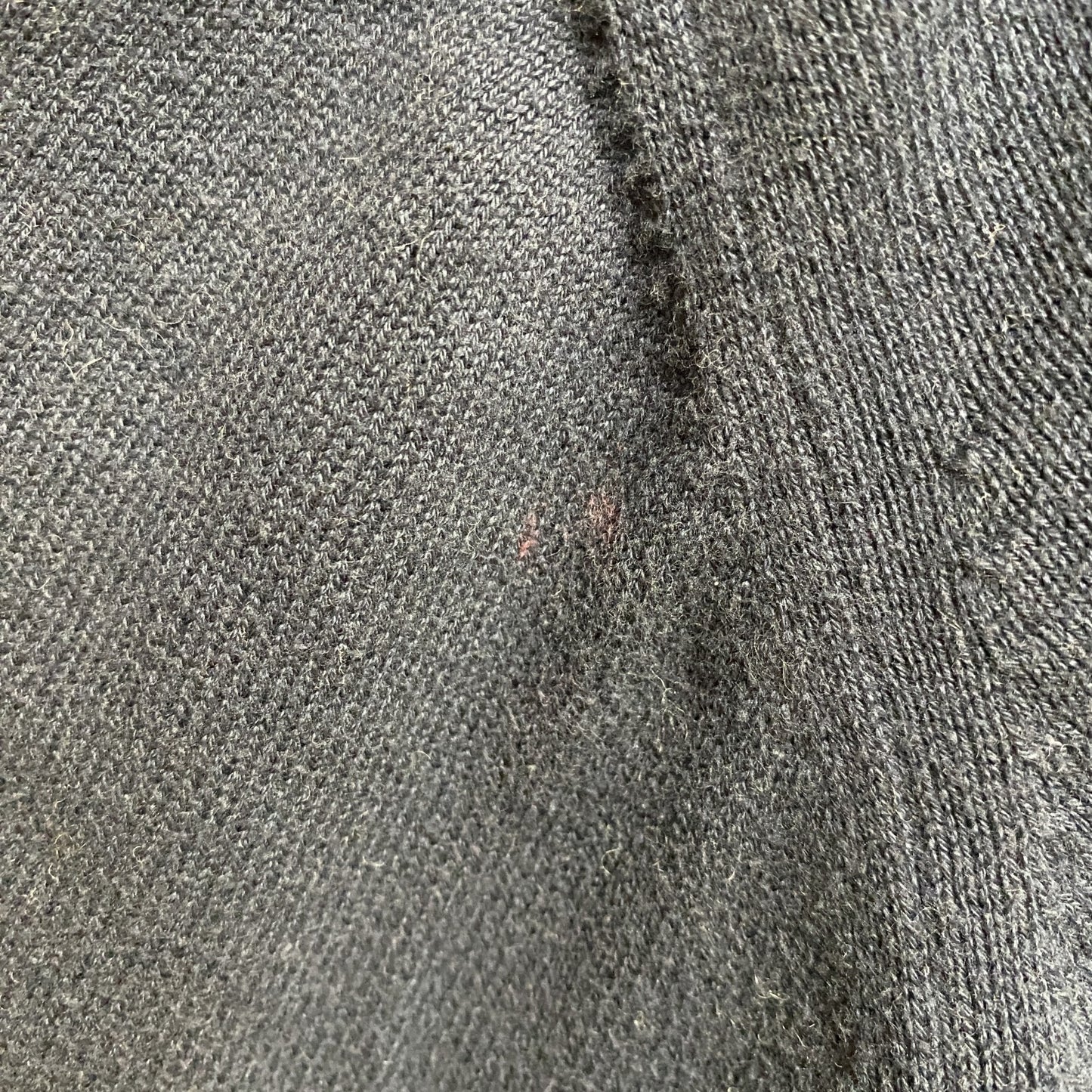 古着 used　Kappa カッパ　長袖ワンポイント刺薄手ニット　セーター　クルーネック　ネイビー　レトロデザイン　Lサイズ