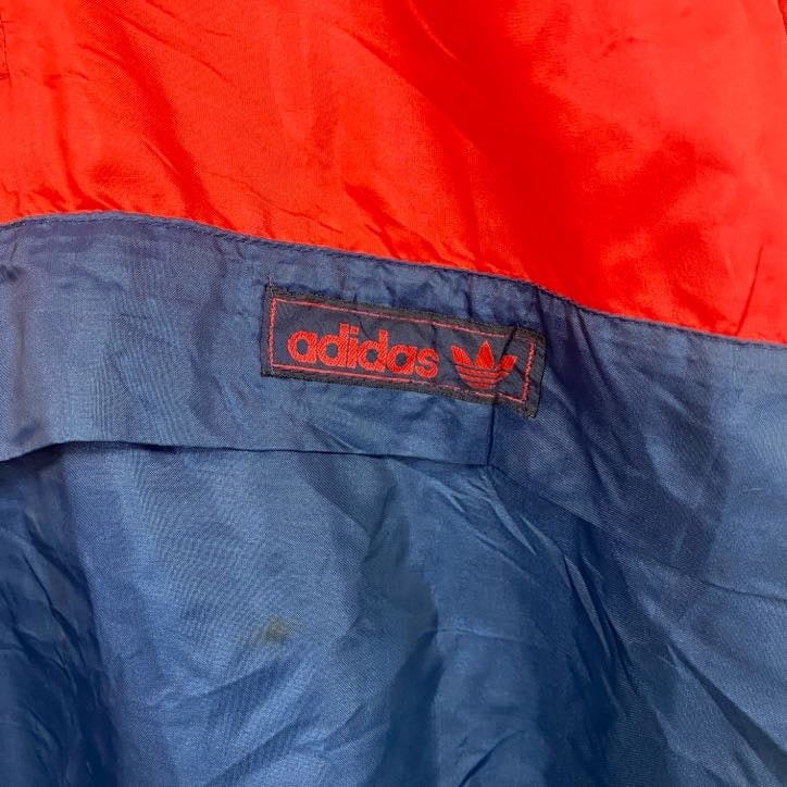 80s　didas　アディダス　プルオーバー　ヴィンテージ　ナイロンジャケット　　バイカラー　Mサイズ