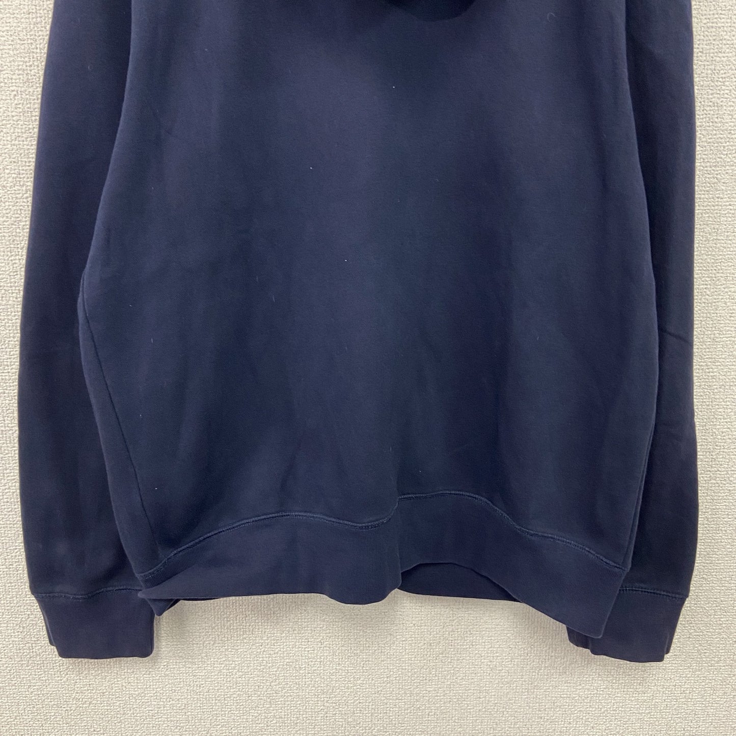 GAP　ギャップ　フルジップスウェットパーカー/フーディー　裏ボア　デカロゴ　紺　ネイビー　Mサイズ