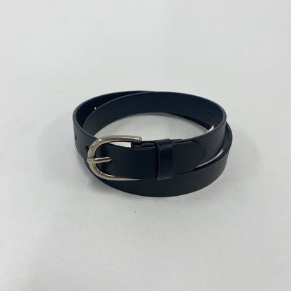 LANDS’END　ランズエンド　レザーベルト　5穴　黒　ブラック　XSサイズ