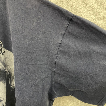 半袖プリントTシャツ　アニマルT　ゾウ　ヴィンテージ　紺　ネイビー　3XLサイズ