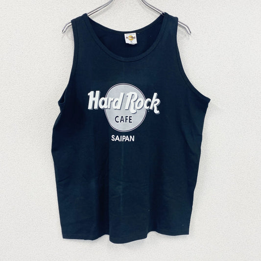 Hard Rock　Cafe　ハードロックカフェ　タンクトップ/ノースリーブ　黒　ブラック　XLサイズ