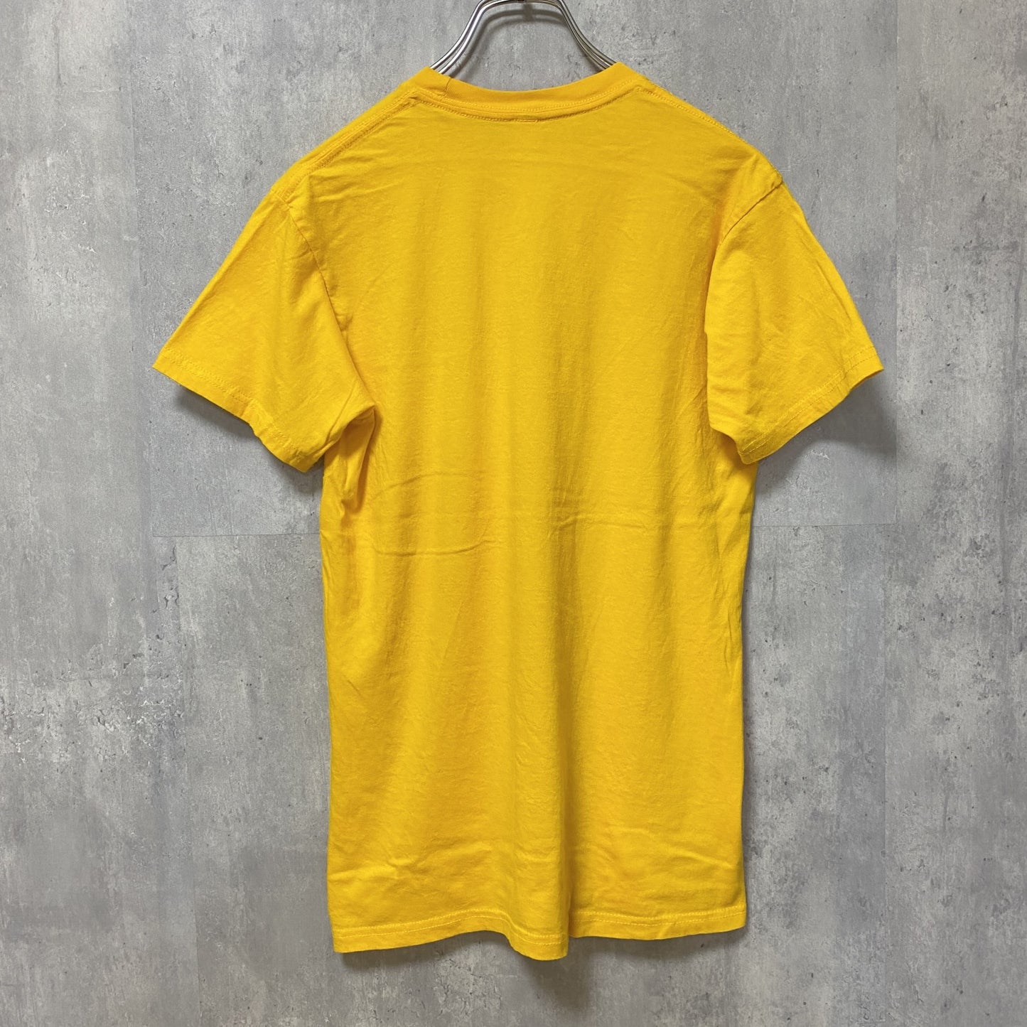 古着 used　ZUNI　UMD メリーランド大学　半袖カレッジプリントTシャツ　黄色　イエロー　レトロ　クルーネック　Mサイズ