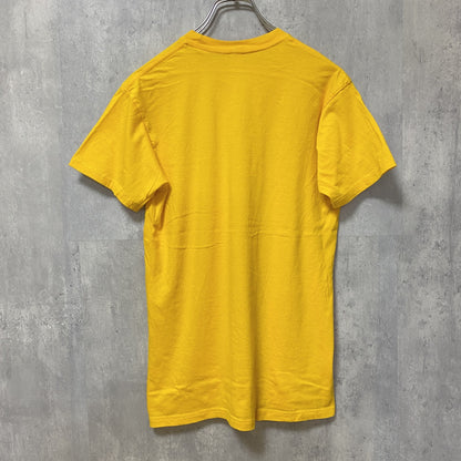 古着 used　ZUNI　UMD メリーランド大学　半袖カレッジプリントTシャツ　黄色　イエロー　レトロ　クルーネック　Mサイズ