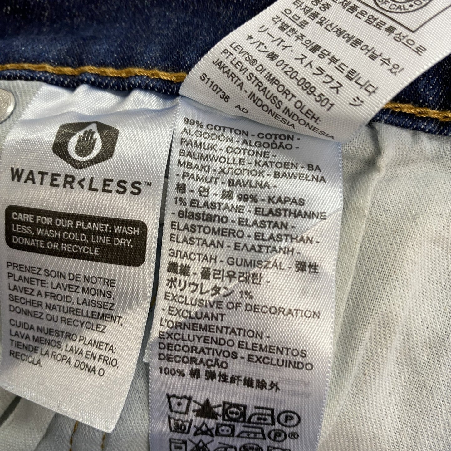 Levi's　リーバイス　559　デニムパンツ/ジーンズ　ジップフライ　インディゴ　W33サイズ