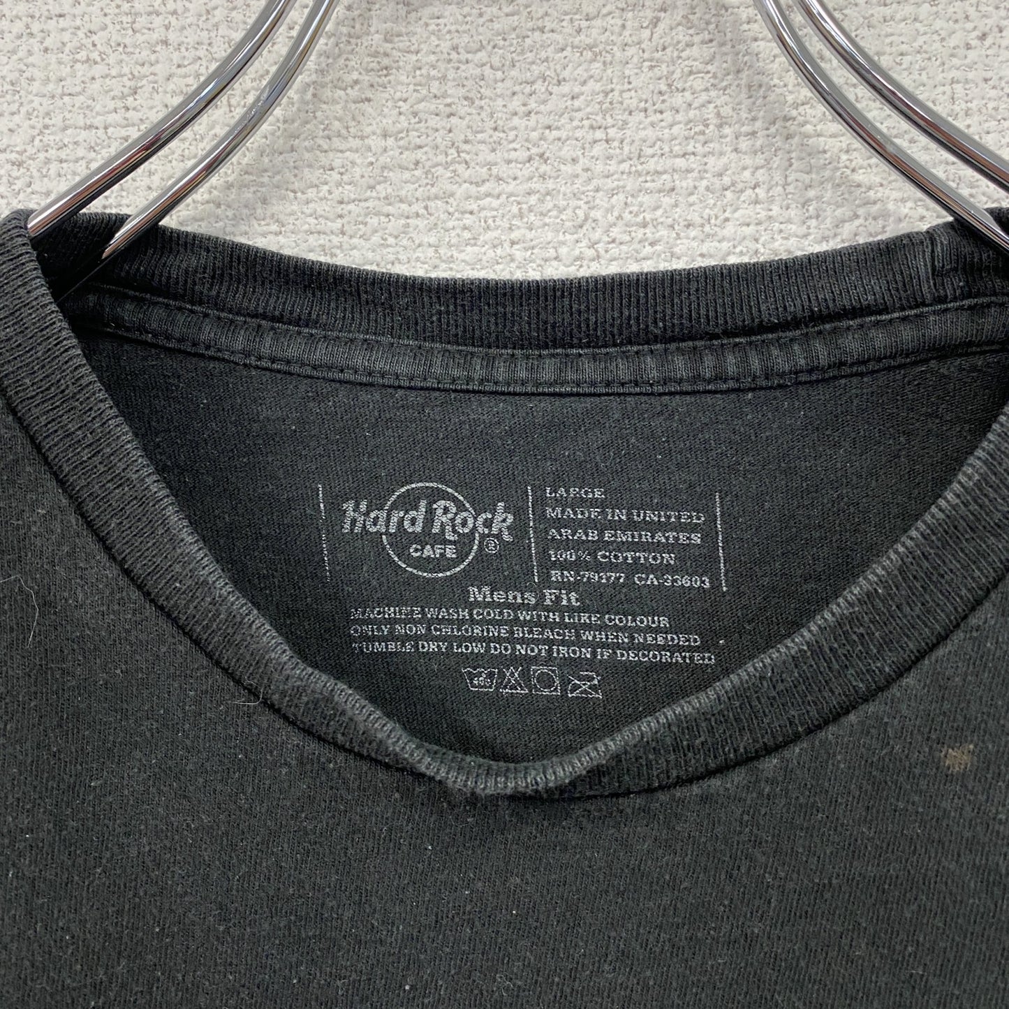 Hard Rock Cafe　ハードロックカフェ　半袖プリントTシャツ　黒　ブラック　Lサイズ