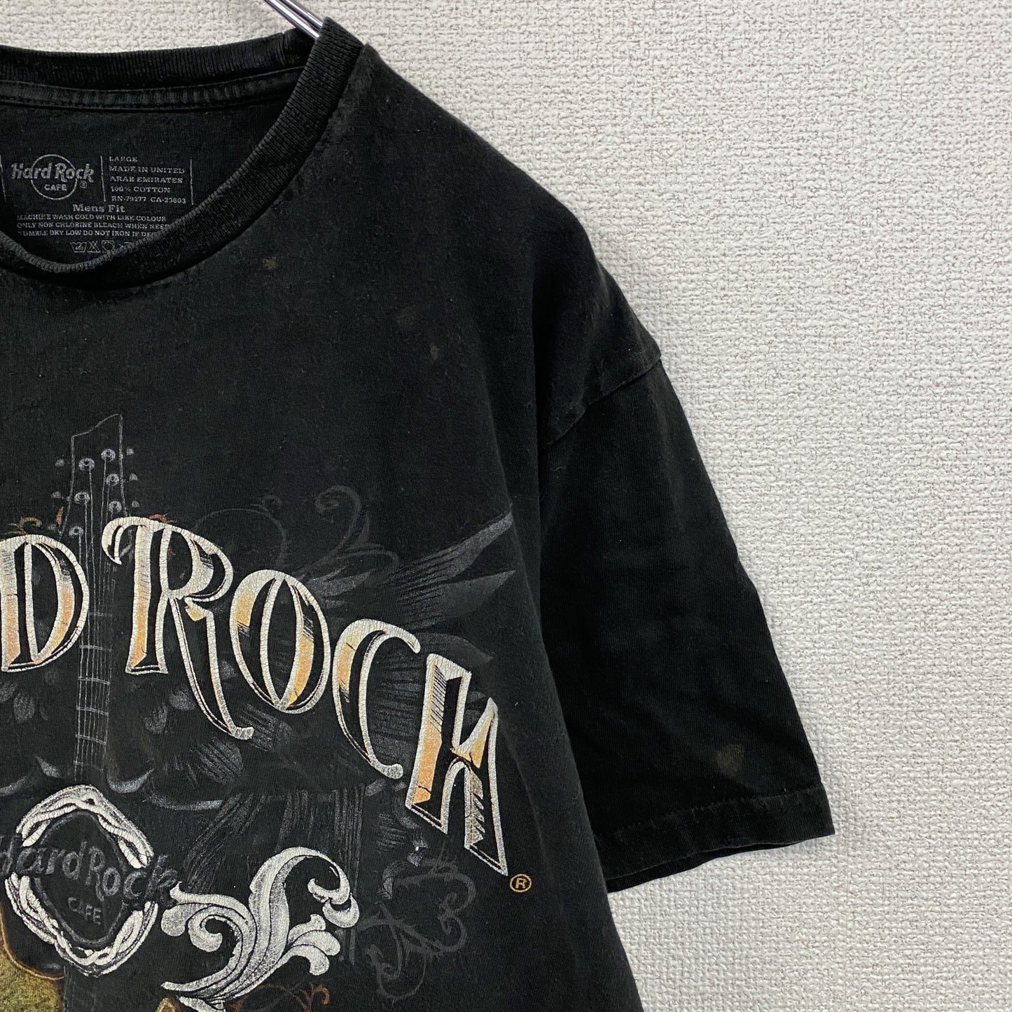 Hard Rock Cafe　ハードロックカフェ　半袖プリントTシャツ　黒　ブラック　Lサイズ