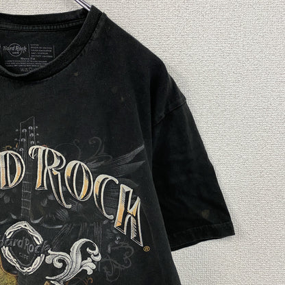 Hard Rock Cafe　ハードロックカフェ　半袖プリントTシャツ　黒　ブラック　Lサイズ
