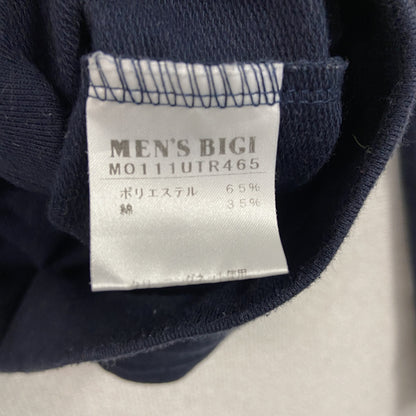 MEN'S BIGI　メンズビギ　ショールカラーカーディガン　2つポケット　紺　ネイビー