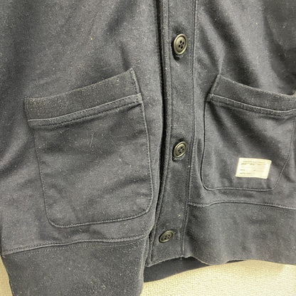 MEN'S BIGI　メンズビギ　ショールカラーカーディガン　2つポケット　紺　ネイビー