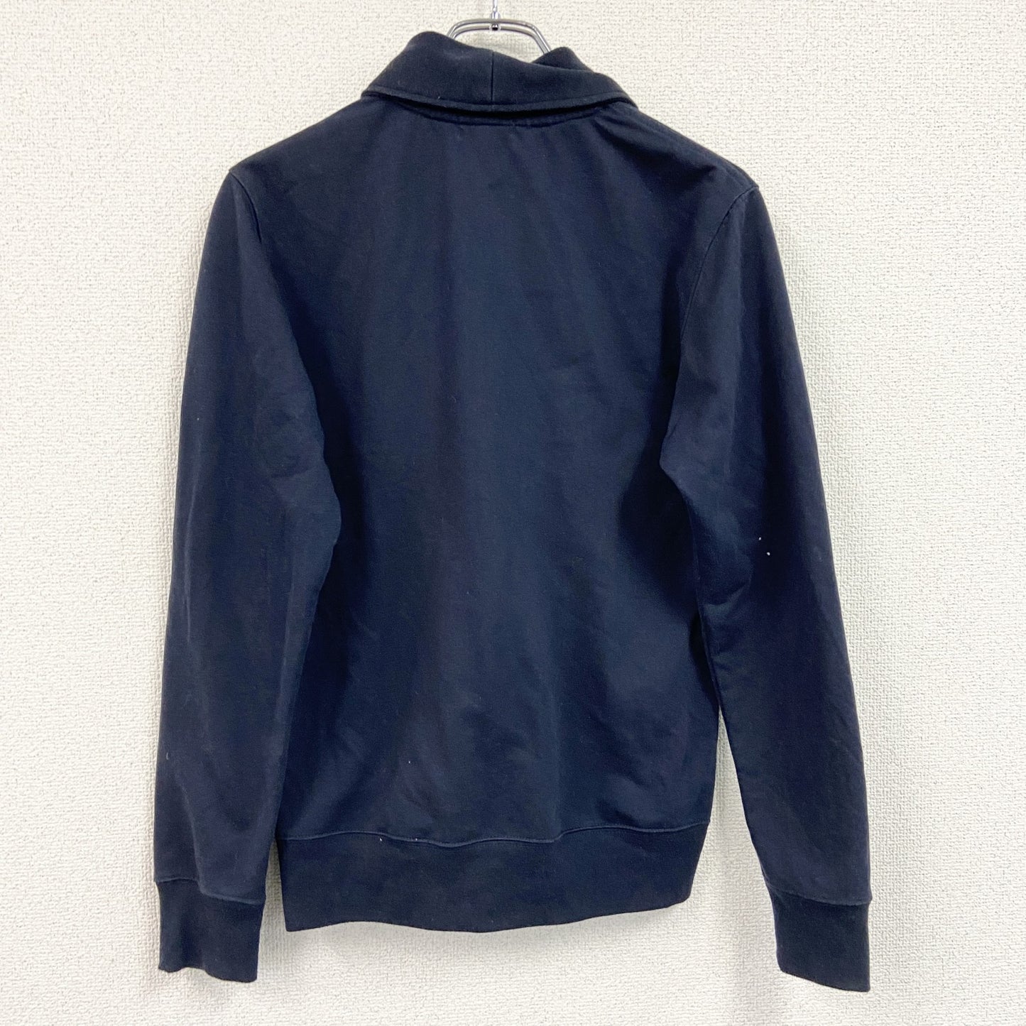 MEN'S BIGI　メンズビギ　ショールカラーカーディガン　2つポケット　紺　ネイビー