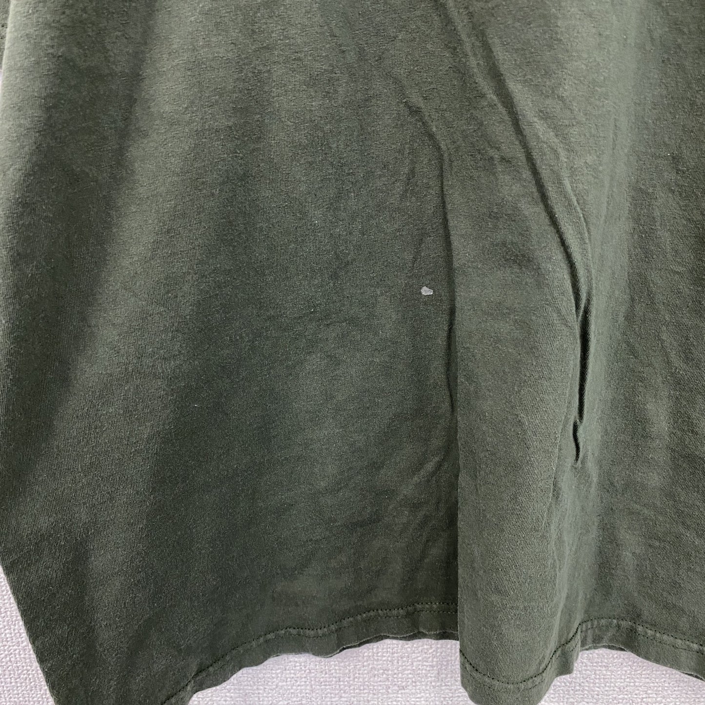 anvil organic　アンビル オーガニック　半袖プリントTシャツ　カーキ　XLサイズ