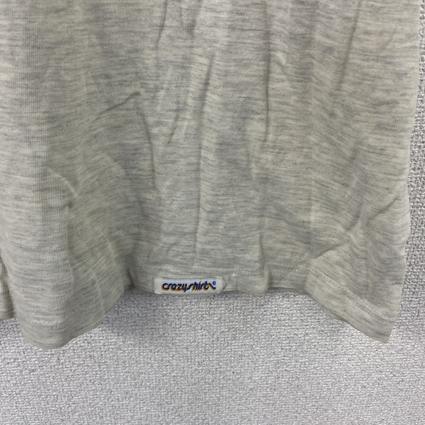 90s　crazy shirt　クレイジーシャツ　クリバンキャット　半袖プリントTシャツ　グレー　Mサイズ
