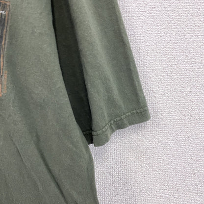 anvil organic　アンビル オーガニック　半袖プリントTシャツ　カーキ　XLサイズ