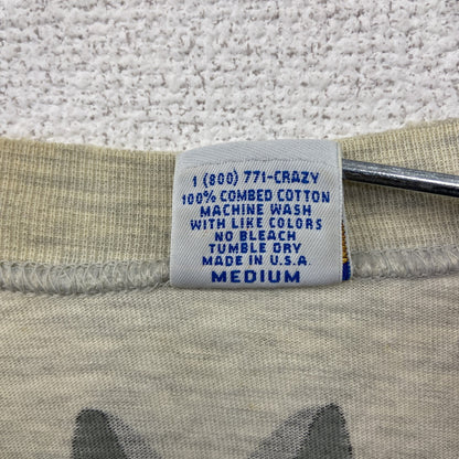 90s　crazy shirt　クレイジーシャツ　クリバンキャット　半袖プリントTシャツ　グレー　Mサイズ