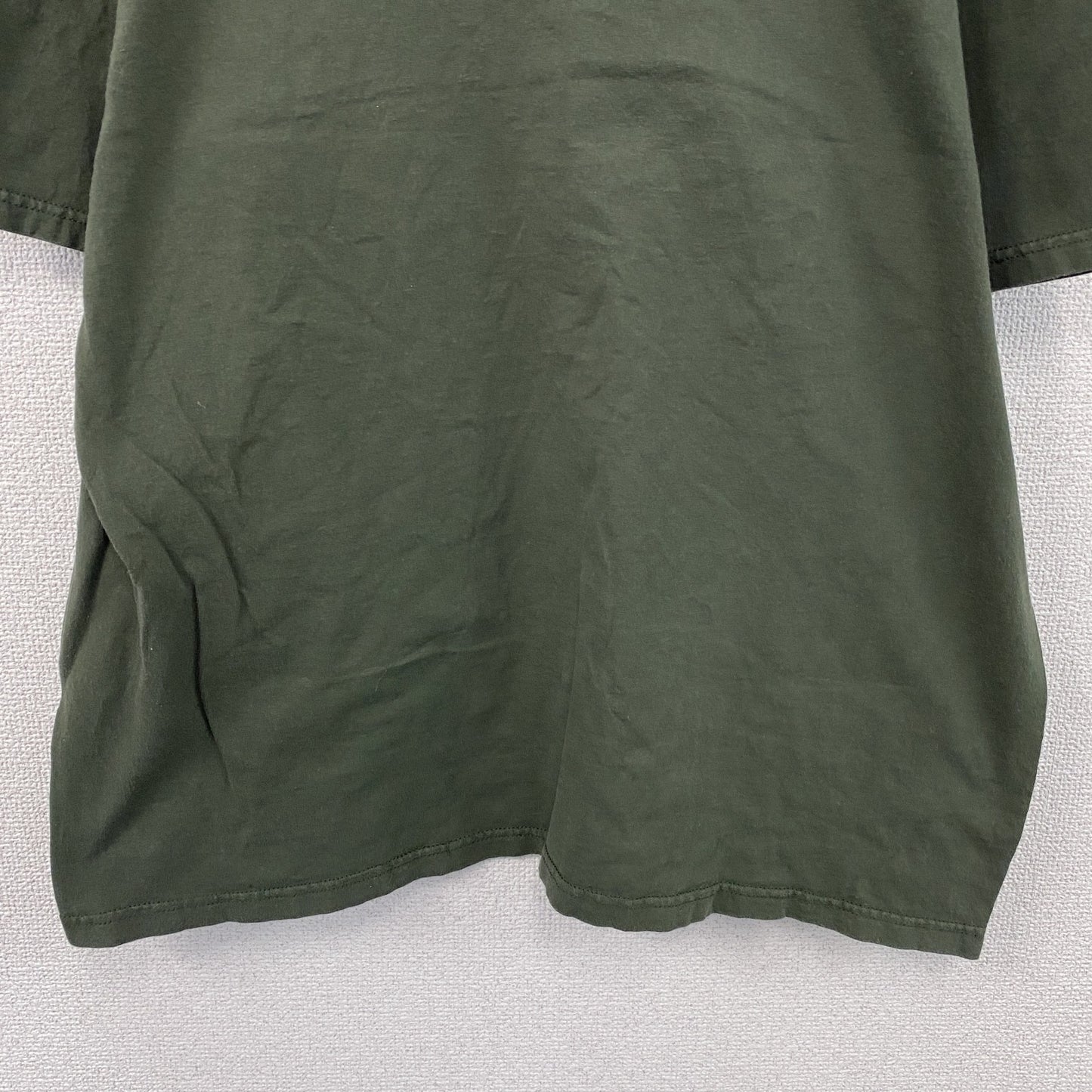 anvil organic　アンビル オーガニック　半袖プリントTシャツ　カーキ　XLサイズ