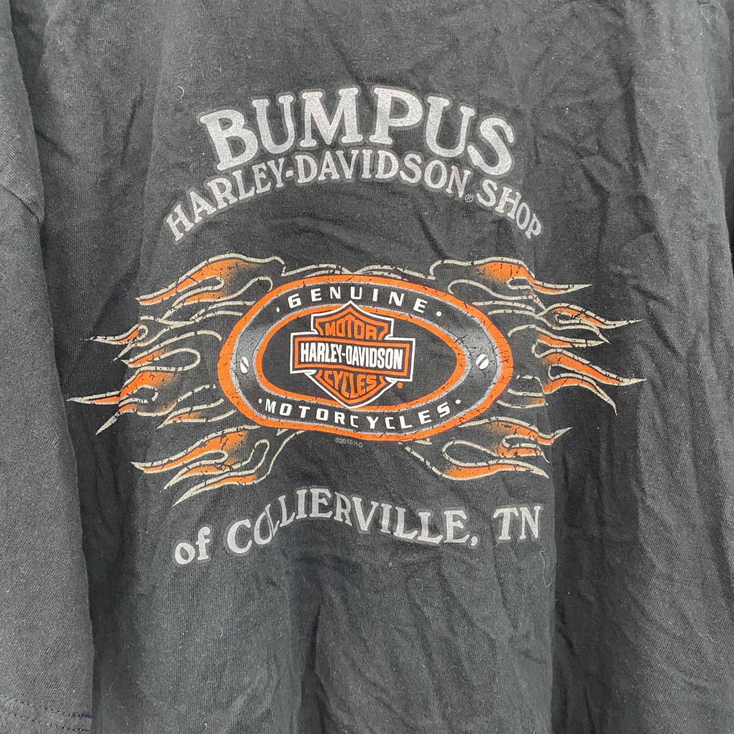 HARLEY DAVIDSON　ハーレーダビッドソン　半袖プリントTシャツ　黒　ブラック　2XLサイズ