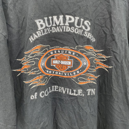HARLEY DAVIDSON　ハーレーダビッドソン　半袖プリントTシャツ　黒　ブラック　2XLサイズ