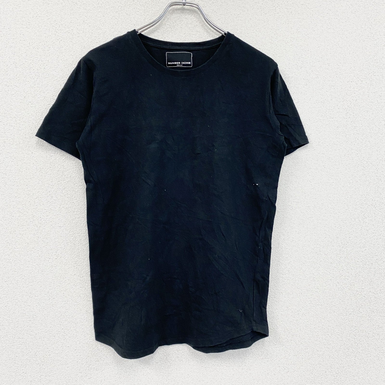 number nine　ナンバーナイン　半袖Tシャツ　黒　ブラック