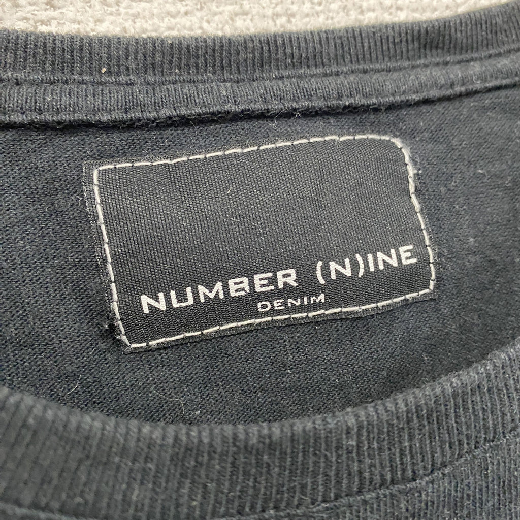 number nine　ナンバーナイン　半袖Tシャツ　黒　ブラック