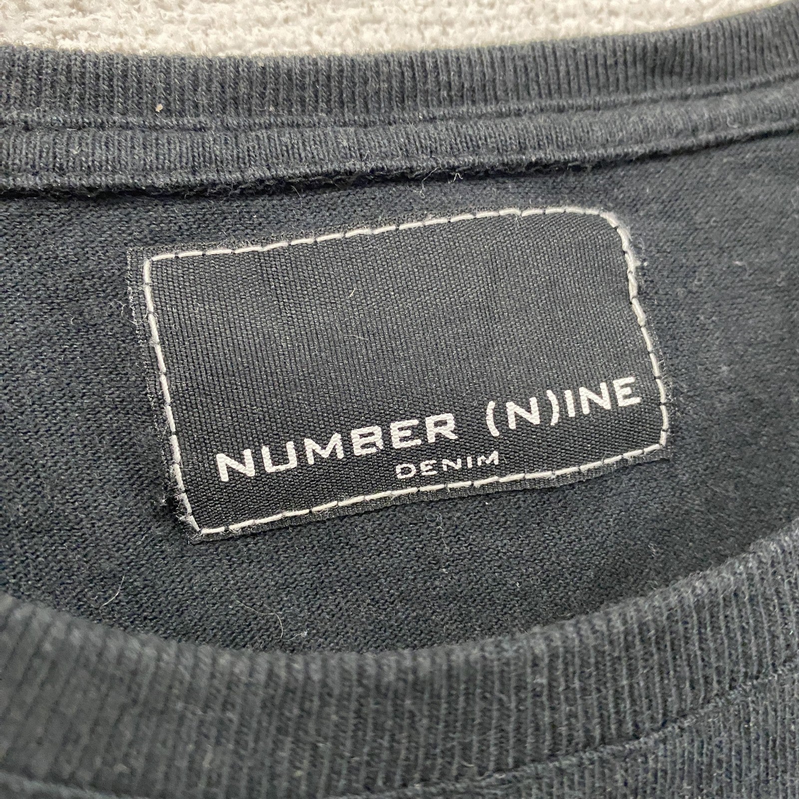 number nine　ナンバーナイン　半袖Tシャツ　黒　ブラック