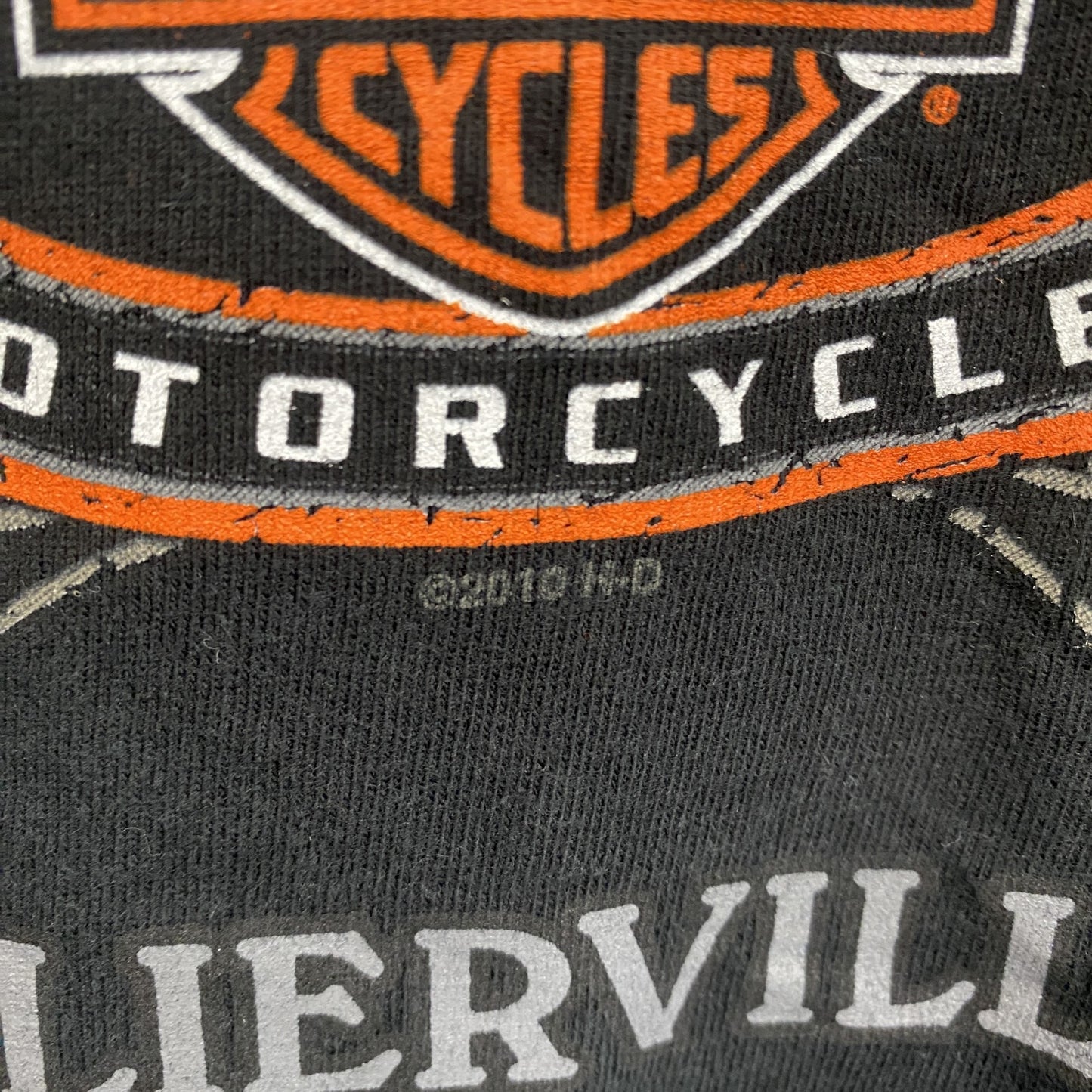 HARLEY DAVIDSON　ハーレーダビッドソン　半袖プリントTシャツ　黒　ブラック　2XLサイズ