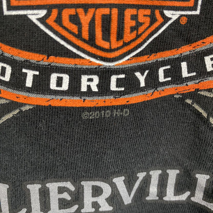 HARLEY DAVIDSON　ハーレーダビッドソン　半袖プリントTシャツ　黒　ブラック　2XLサイズ