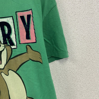 TOM and JERRY XDYE　トムとジェリー　半袖プリントTシャツ　緑　グリーン　Mサイズ
