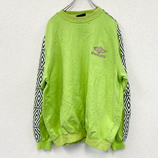 90s～　UMBRO　スウェット/トレーナー　デカロゴ　ヴィンテージ　黄色　イエロー　XLサイズ