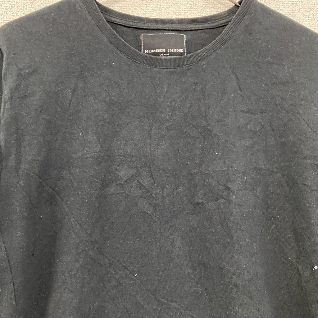 number nine　ナンバーナイン　半袖Tシャツ　黒　ブラック