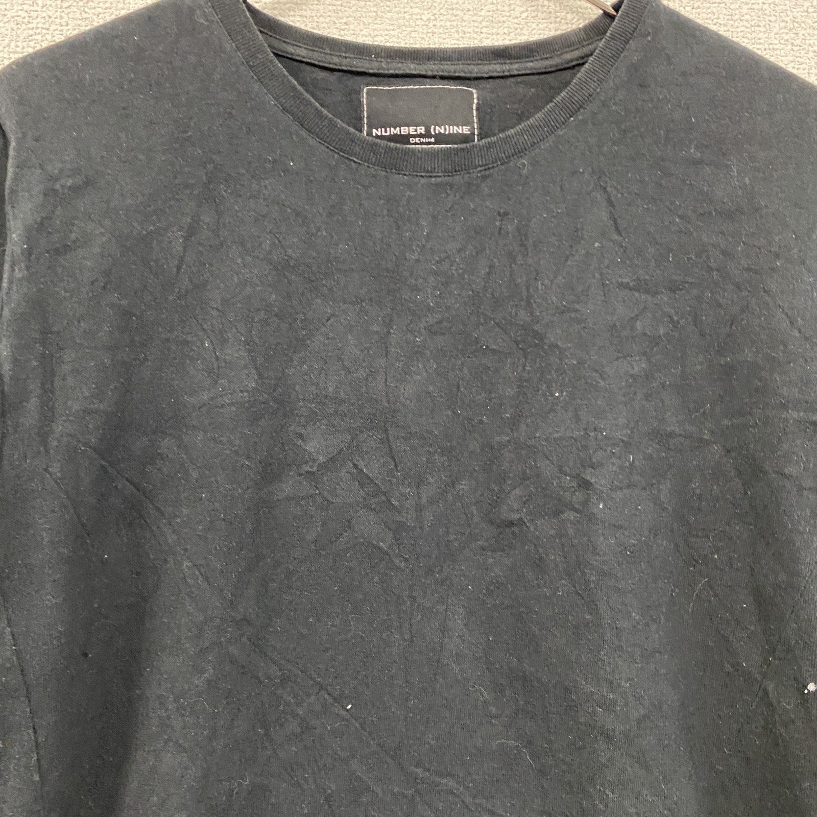number nine　ナンバーナイン　半袖Tシャツ　黒　ブラック