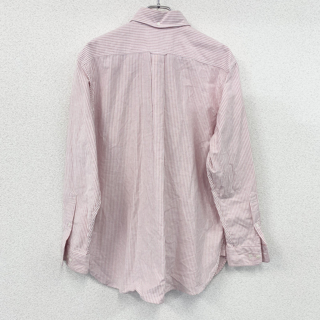 VAN JACKET　ヴァンヂャケット　長袖ボタンダウンシャツ　ストライプ柄　ピンク　Lサイズ