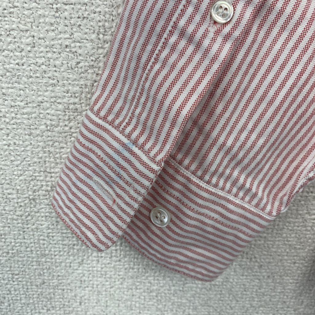 VAN JACKET　ヴァンヂャケット　長袖ボタンダウンシャツ　ストライプ柄　ピンク　Lサイズ
