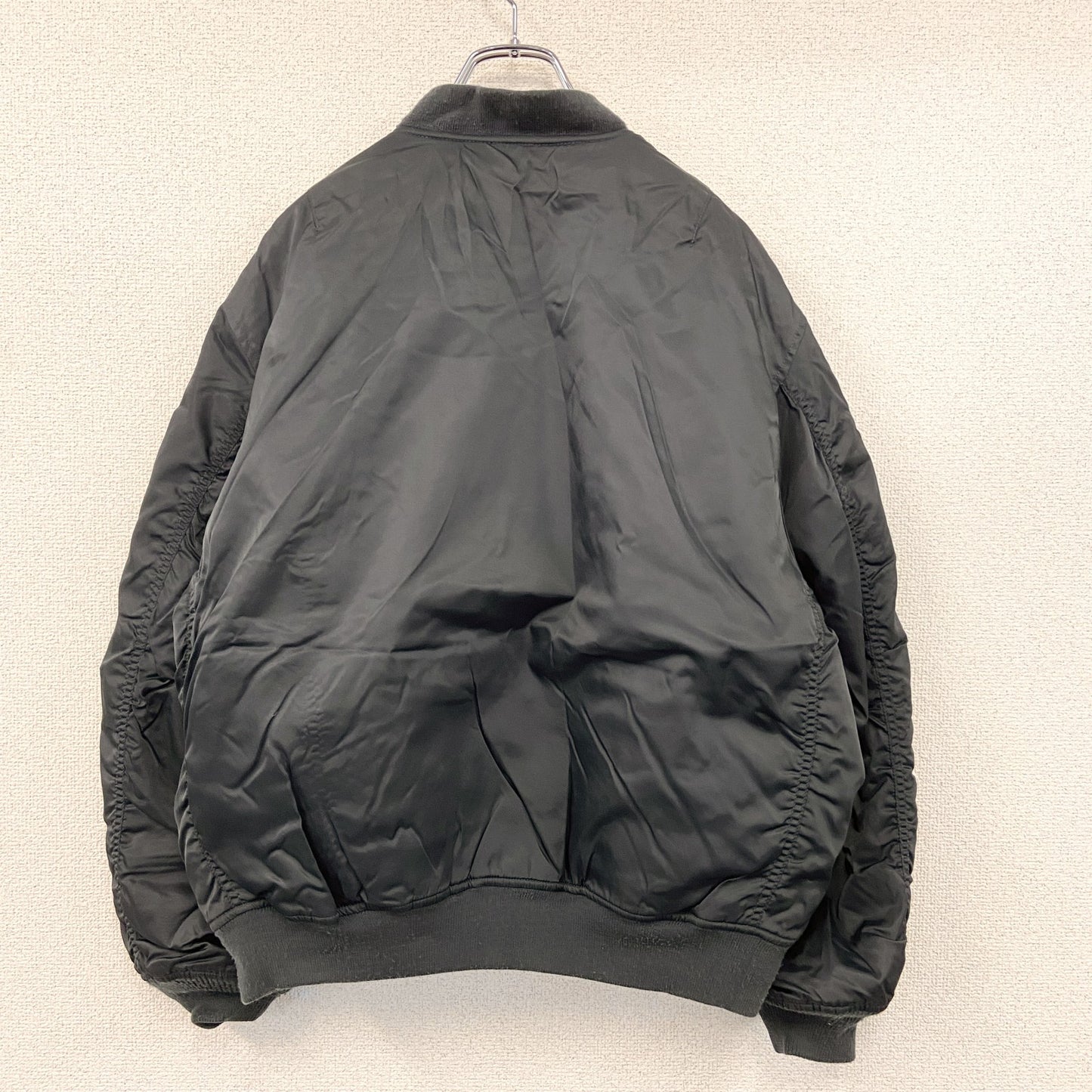 ～00s　PHANTOM MILITARY　MA-1　フライトジャケット　中綿入り　紺　ネイビー　Lサイズ