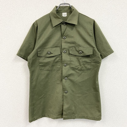 00s　 U.S.ARMY　米軍　半袖ミリタリーシャツ　ユーティリティシャツ　15 1/2　ヴィンテージ　カーキ