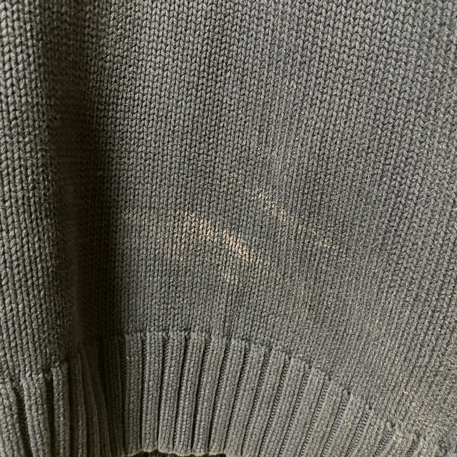 古着 used LEVI'S リーバイス　長袖ノルディック柄クルーネックニット　セーター　レトロデザイン　ネイビー　Lサイズ