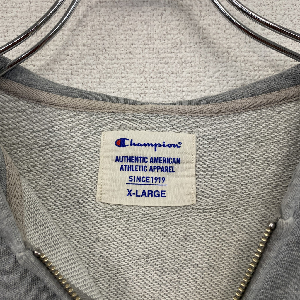 champion　チャンピオン　フルジップスウェットパーカー/フーディー　灰色　グレー　XLサイズ