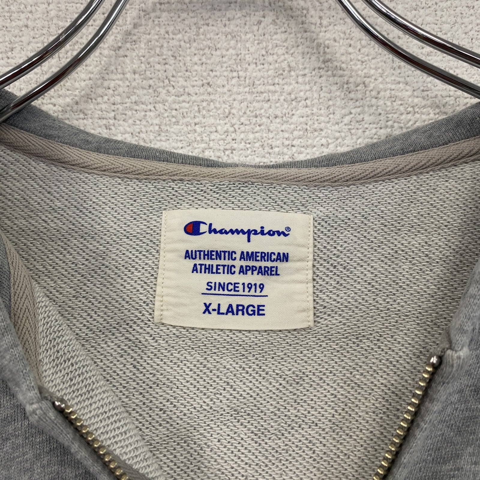 champion　チャンピオン　フルジップスウェットパーカー/フーディー　灰色　グレー　XLサイズ