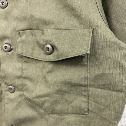 00s　 U.S.ARMY　米軍　半袖ミリタリーシャツ　ユーティリティシャツ　15 1/2　ヴィンテージ　カーキ