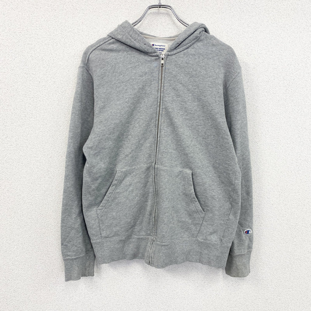 champion　チャンピオン　フルジップスウェットパーカー/フーディー　灰色　グレー　XLサイズ
