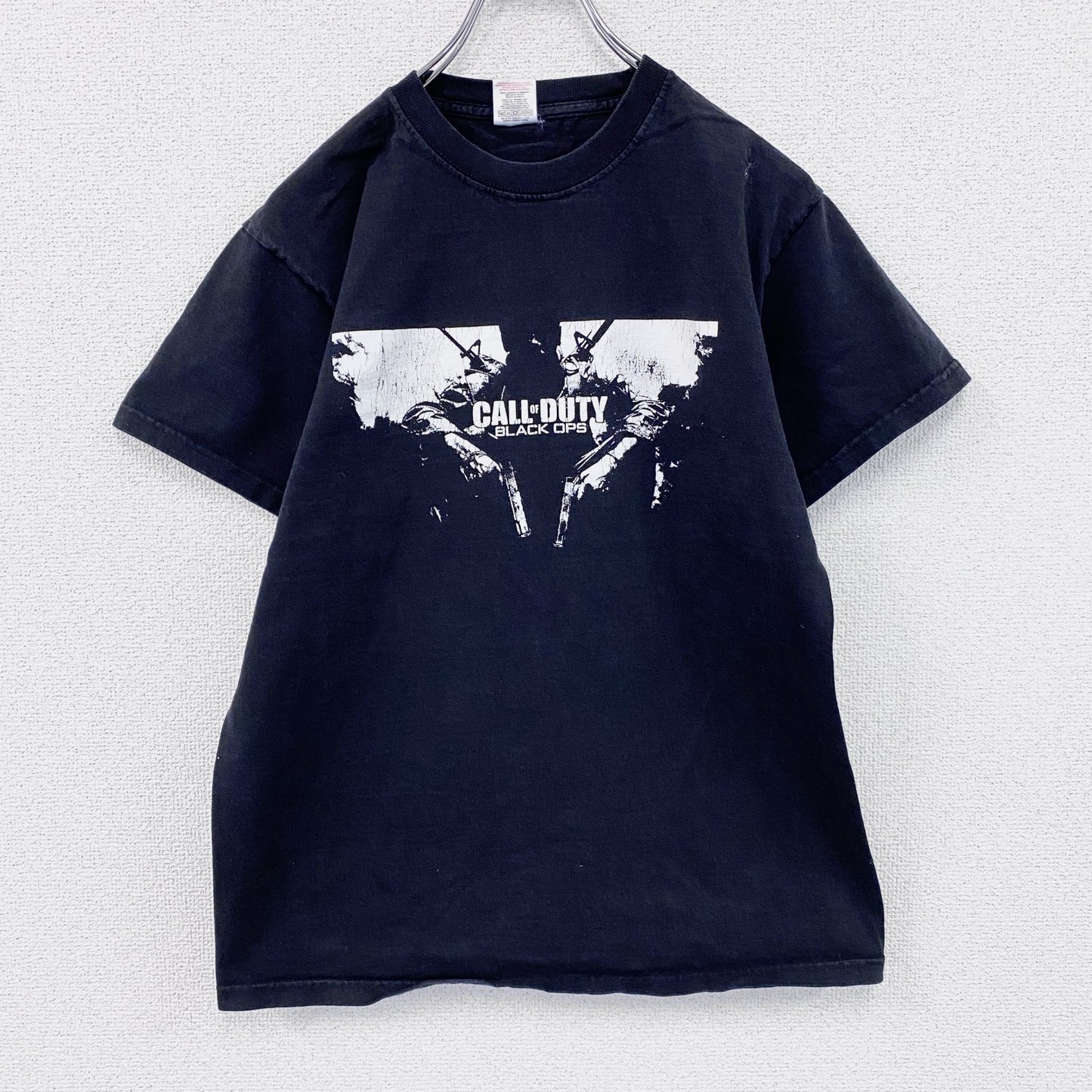 FRUIT OF THE LOOM　フルーツオブザルーム　CALL OF DUTY 　半袖プリントTシャツ 　ゲームT　黒　ブラック　Mサイズ