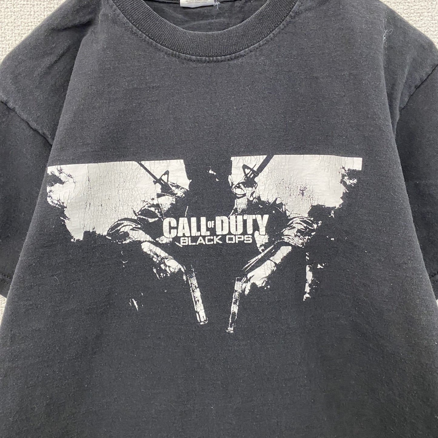 FRUIT OF THE LOOM　フルーツオブザルーム　CALL OF DUTY 　半袖プリントTシャツ 　ゲームT　黒　ブラック　Mサイズ