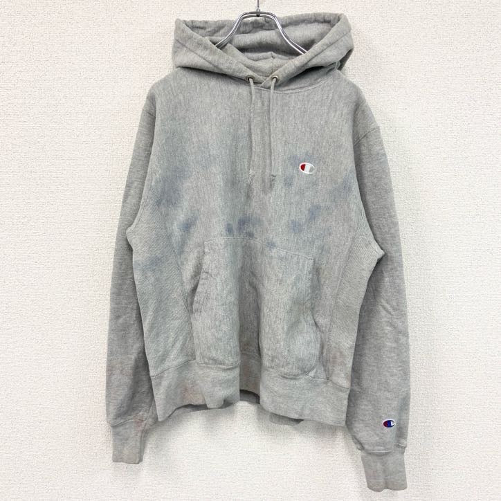 champion　チャンピオン　リバースウィーブ　スウェットパーカー/フーディ　灰色　グレー　Sサイズ